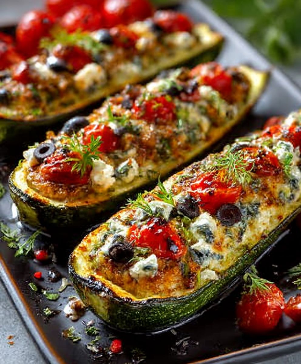 Gefüllte Zucchini-Boote nach mediterraner Art image 2