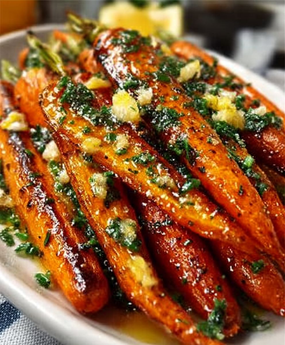 Geröstete Karotten in Honig-Knoblauch-Butter – süß-herzhafte Beilage image 2