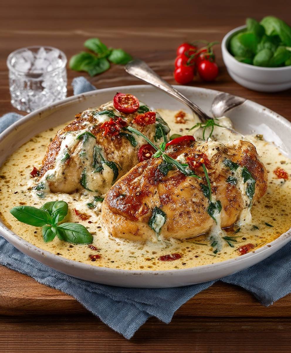 Saure Sahne und Käse. Ein wahrhaft wunderbares Hähnchengericht aus dem Ofen. image 2