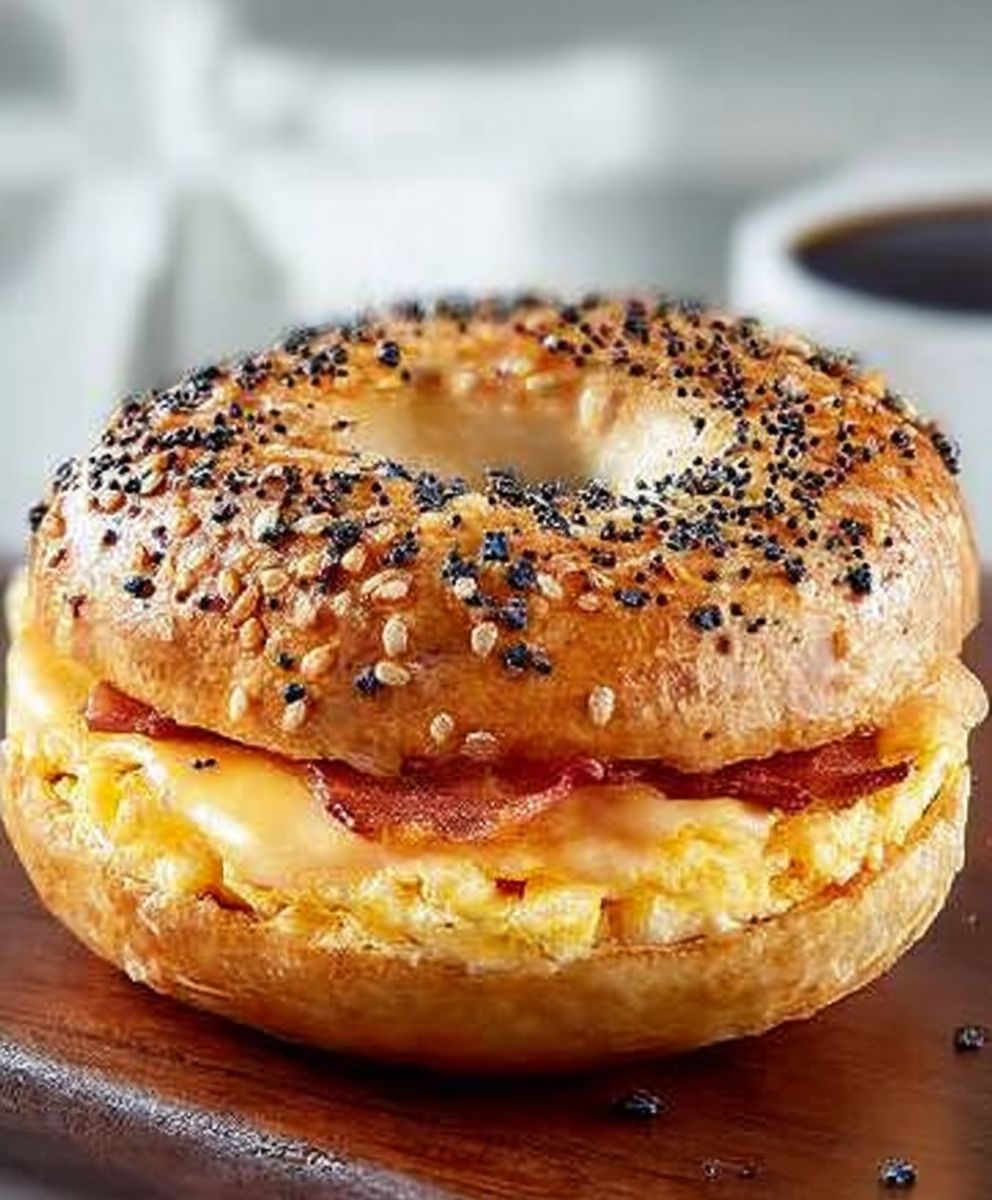 Cremige Turkey Bacon-Cheddar-Bagels image 2