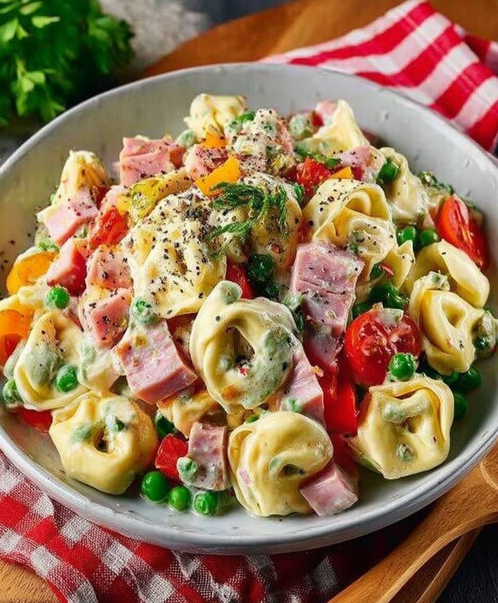 🥗 Der beste Tortellinisalat mit Truthahn-Schinken & Käse! image 2
